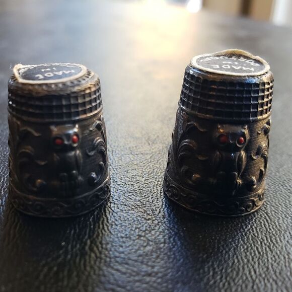 Metal Owl Thimbles - Picture 2 of 6